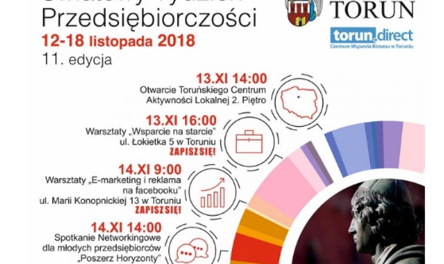 plakat światowy tydzień przedsiębiorczości