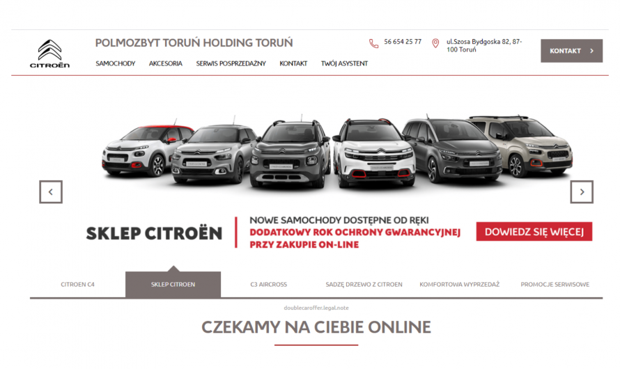 Screen ze strony Citroen Toruń
