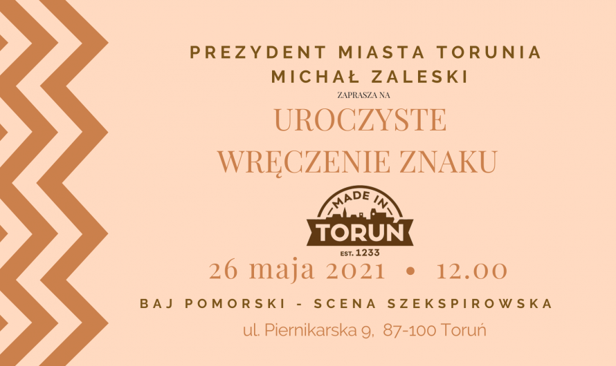 Made in Toruń - zaproszenie 